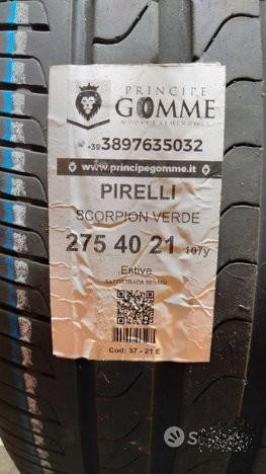 2 gomme 275 40 21 pirelli a37 - Foto 2