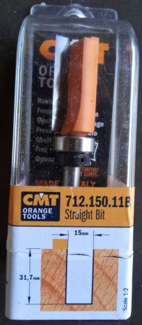Fresa CMT 712.080.11 NUOVA a taglienti diritti per rifilare, Serie Orange Tool - Foto 3