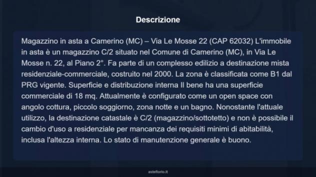 Immobile in asta di 18 m² in vendita a Camerino - Foto 9
