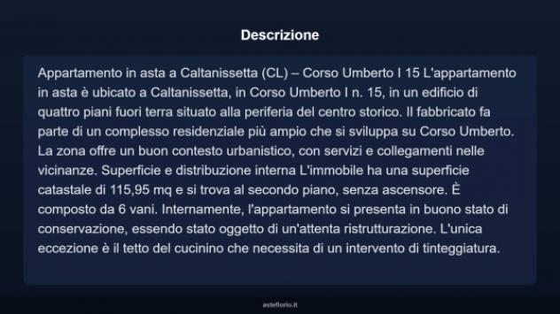 Immobile in asta di 115 m² con più di 5 locali in vendita a Caltanissetta - Foto 3