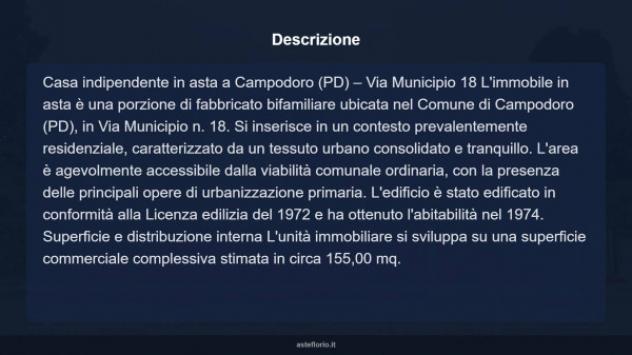 Immobile in asta di 155 m² con più di 5 locali e box auto in vendita a Campodoro - Foto 15