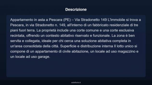Immobile in asta di 130 m² con più di 5 locali e box auto in vendita a Pescara - Foto 4