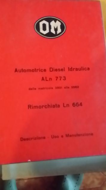 automotrice om diesel idraulica aln 773 treno d'epoca