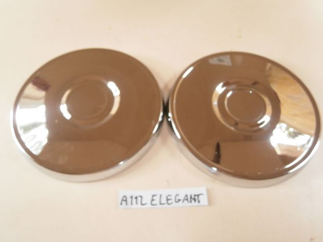 SET 2 COPPE RUOTA PER AUTOBIANCHI A112 PRIMA SERIE ELEGANT (LEGGI DESCRIZIONE)