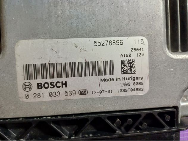 Fiat Ducato 2.0 ECU 0281033539 - 55278896 Ecu Centralina Motore Fiat Ducato 115 - Foto 4