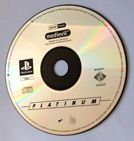 PS1 Medievil 🇩🇪 Platinum Solo disco Testato funzionante