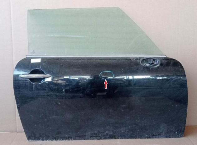 PORTA DX NERO MET. C/A. e S. (Interno Quadrato) - (1 Bullino) 999-U1304350 Carrozzeria  Lamierati esterni  Porte  Porta ant. dx. MINI -  Coupe - 01-07