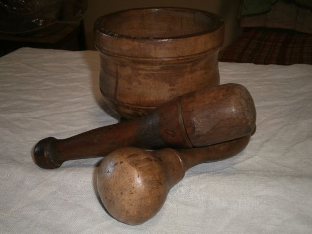 Mortaio in legno