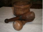 Mortaio in legno