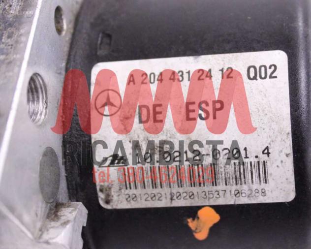 A2044312412 Mercedes Classe C centralina gruppo pompa ABS