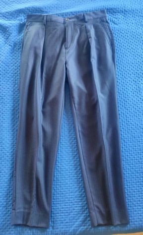 Pantalone gessato Brian Dales tg.48 in lana - Foto 4