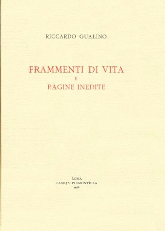Frammenti di vita e pagine inedite - Gualino