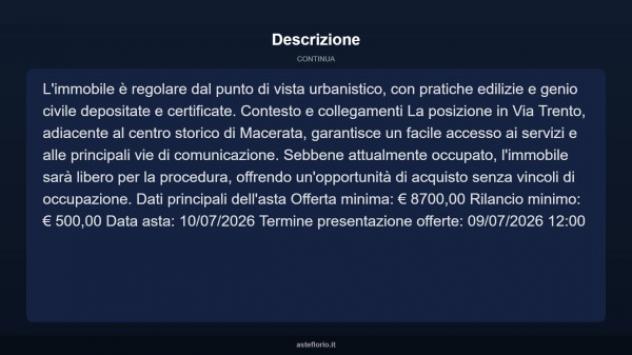 Immobile in asta di 17 m² in vendita a Macerata - Foto 4