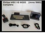 Philips MSX VG 8020 (Anno 1983) ORIGINALE D'EPOCA, completo di lettore cassette