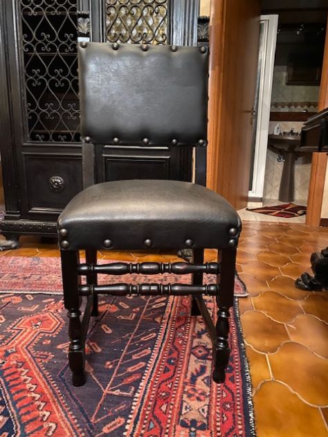 tavolo da studio completo di grandi sedie - Foto 5