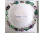 SPETTACOLARE PREZIOSO COLLIER-GIOIELLO IN FLUORITE SCOLPITA, PEZZO UNICO.