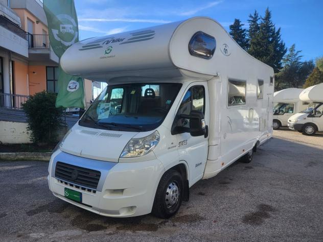 CAMPER MILLER DUCATO MANSARDATO 7 POSTI DOPPIA DINETTE CLIMATIZZATORE FOTOVOLTAICO GENERALI USATI 513 - Foto 2