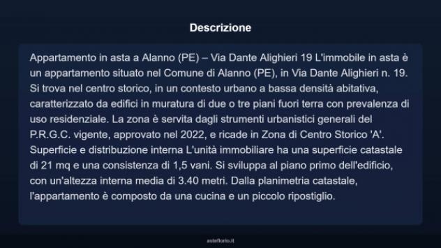 Immobile in asta di 21 m² in vendita a Alanno - Foto 4