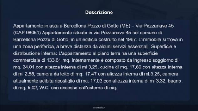 Immobile in asta di 133 m² in vendita a Barcellona Pozzo di Gotto - Foto 17