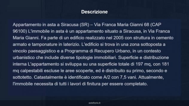 Immobile in asta di 181 m² in vendita a Siracusa - Foto 18