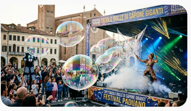 SPETTACOLO BOLLE DI SAPONE GIGANTI