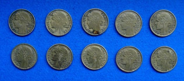 ALFA 114 - FRANCIA 50 CENTIMES 10 MONETE VEDI DESCRIZIONE - Foto 2