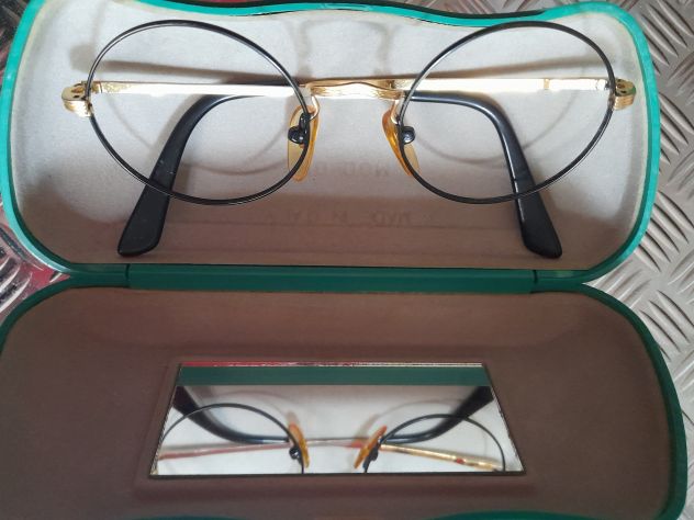 montatura occhiali tondi in metallo vintage cm.12 - Foto 5