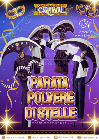 Parata Polvere di Stelle -EVENTI DI CARNEVALE- ANIMAZIONE PER TUTTA LA FAMIGLIA