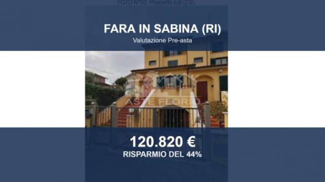 Immobile in asta di 140 m² con più di 5 locali e box auto in vendita a Fara in Sabina