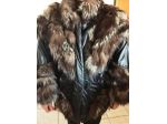 Pelliccia volpe e pelle vintage anni 80 tg 44/46