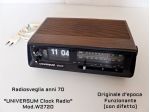 Radiosveglia anni 70, UNIVERSUM Clock Radio W2720
