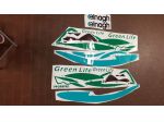 adesivi per camper elnagh green life in set completo come in foto
