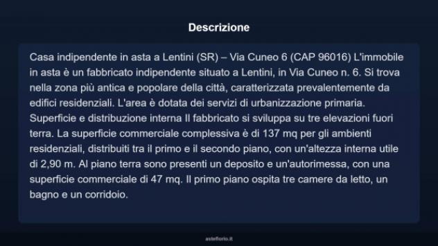 Immobile in asta di 137 m² con più di 5 locali e box auto in vendita a Lentini - Foto 4