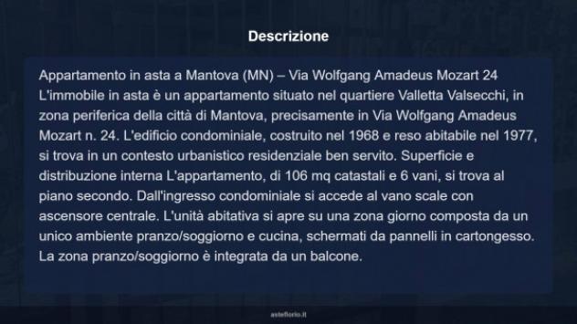 Immobile in asta di 106 m² con più di 5 locali e box auto in vendita a Mantova - Foto 12
