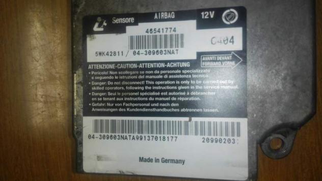 Modulo Centralina AirBag / Air Bag 46541774 FIAT Bravo 1 serie - Foto 3