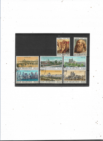 1970/1982 SAN MARINO N 11 SERIE COMPLETE FRANCOBOLLI USATI - Foto 3