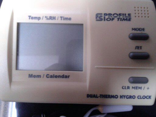 MISURATORE DUAL THERMO HYGRO CLOCK PROFILE OF TIME - Foto 2