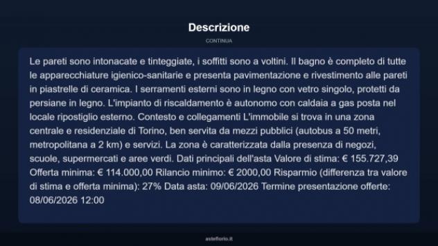 Immobile in asta di 69 m² in vendita a Torino - Foto 17