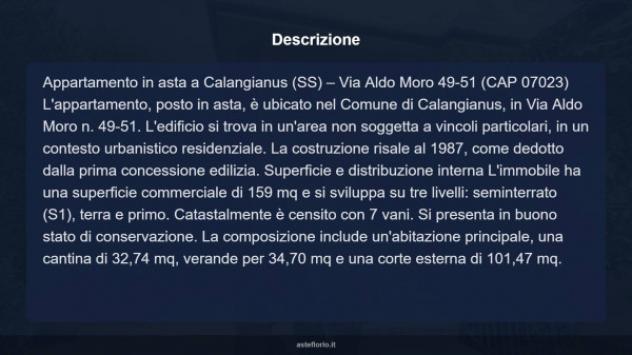 Immobile in asta di 159 m² con più di 5 locali in vendita a Calangianus - Foto 12