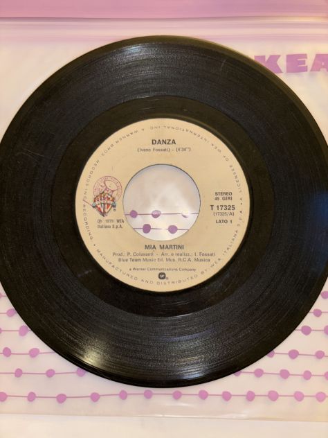 VINILE 45 GIRI:MIA MARTINI”DANZA”-“CANTO ALLA LUNA” (1979) 1’ STAMPA - Foto 9