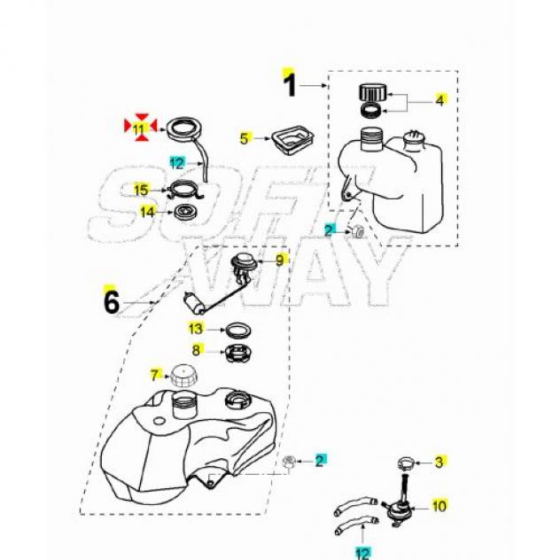 Sigillo tappo benzina Peugeot 735401 - Foto 10