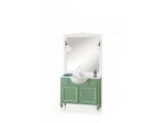 Mobile bagno con marmo e specchiera moderno laccato cod 7304
