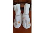PAIA BABBUCCE MARCA: THUN PER NEONATO / BABY UNISEX, COLORE: BIANCO PANNA, USATE