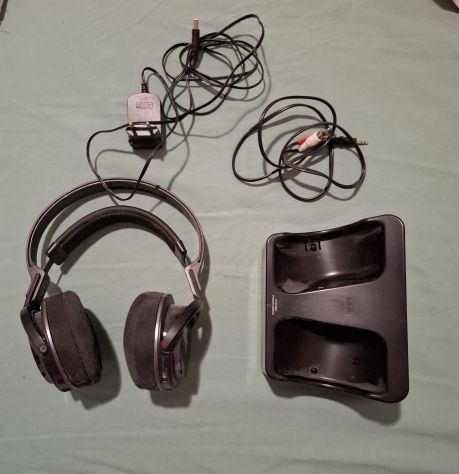 Cuffie wireless Sony RF TMR-RF855R con base di ricarica trasmettitore caricabatt