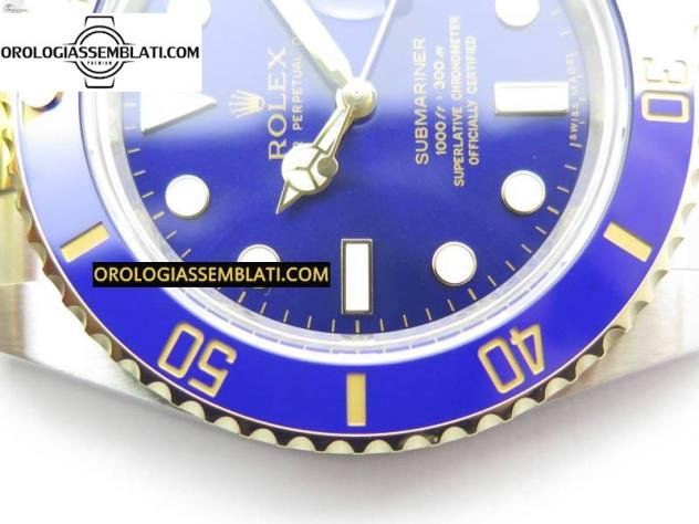 Rolex Replica SUBMARINER 116613 LB BLU CERAMICA 1:1 BEST EDITION CASSA E BRACCIALE IN SS 904L SH3135 V3 - Foto 4