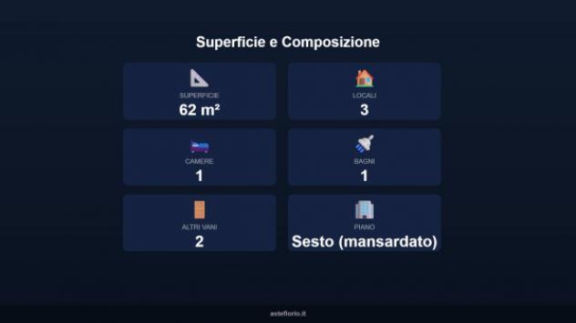 Immobile in asta di 62 m², box auto in vendita a None - Foto 6