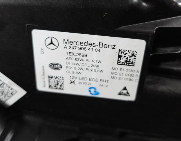 FARO ANTERIORE SINISTRO MERCEDES GLA Serie (H247) A2479064104 (20) - Foto 9