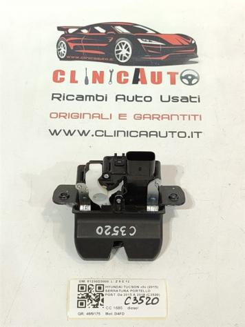 SERRATURA PORTELLONE POSTERIORE HYUNDAI Tucson serie 81230D3000 D4FD (15) - Foto 2