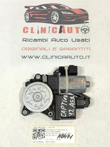 MOTORINO ALZAVETRO ANTERIORE SINISTRO CHEVROLET Captiva 1° Serie 20872598 Z22D1 (06) - Foto 3