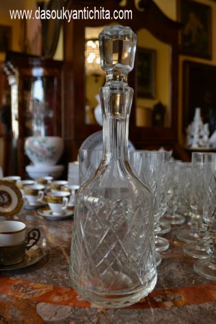 Servizio  bicchieri in cristallo vintage Webb Corbett anni 60 modello georgiano - Foto 6